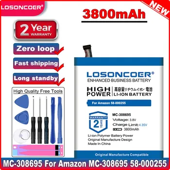 

LOSONCOER Large Capacity 3800mah MC-308695 Battery for Amazon MC-308695 58-000255 Good Quality Battery
