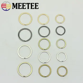 

20pcs 25/30/33/35mm Metal O Ring Keychian Hooks Keyring Buckles Pendant Clasp DIY Bag Clothing Decoration Hardware Accessories