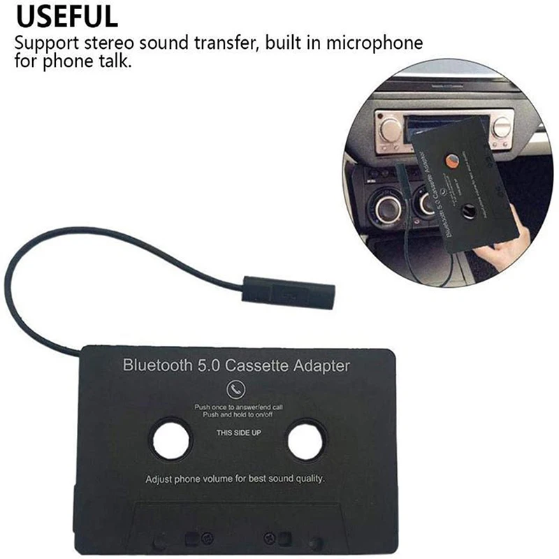 Bluetooth compatible 5.0 Car Audio Stereo Cassette Tape Adapter To Aux For Phone SamsungCar