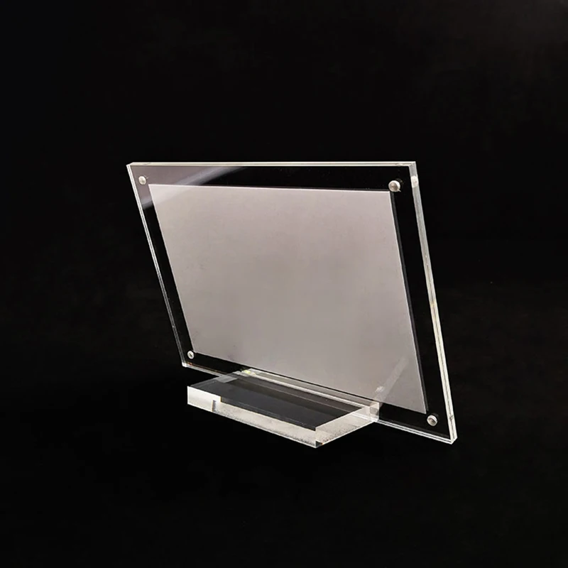 

Acrylic Slant Back Postcard Display Holder Picture Frame Table Top Decoration UK