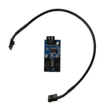 

Motherboard Motherboard USB 9Pin Interface Header Splitter 1 to 2 Extension Cable Extender Adapter 9-Pin USB HUB Connectors for
