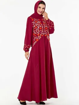 

Ramadan Embroidery Moroccan Kaftan Muslim Dress Dress For Ladies 9167 Embroidery Long Dress No Headscarf