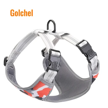 

New arrival night reflection dog harness small medium dogs soft adjustable safety harness