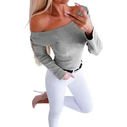 Женская футболка, женская сексуальная приталенная тонкая футболка с круглым воротником, летняя однотонная свободная футболка с длинным