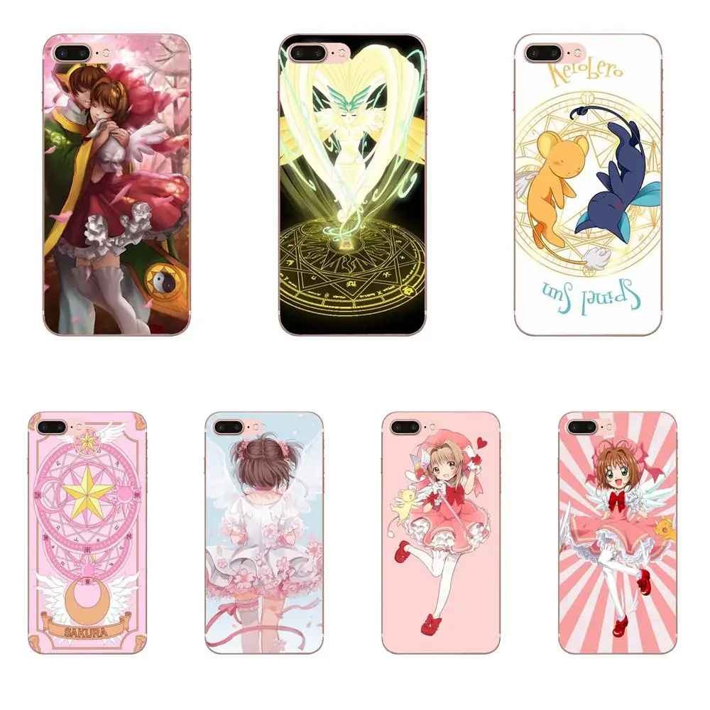 Card Captor Sakura карты ТПУ для телефона с изображением забавных мультфильмов LG G3 G4 G5 G6 G7