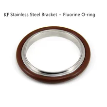 

5Pcs Stainless Steel 304 Center Bracket + Fluorine O-ring for KF10 KF16 KF25 KF40 KF50 Vacuum Pipe Triclamp Tri Clamp Fittings