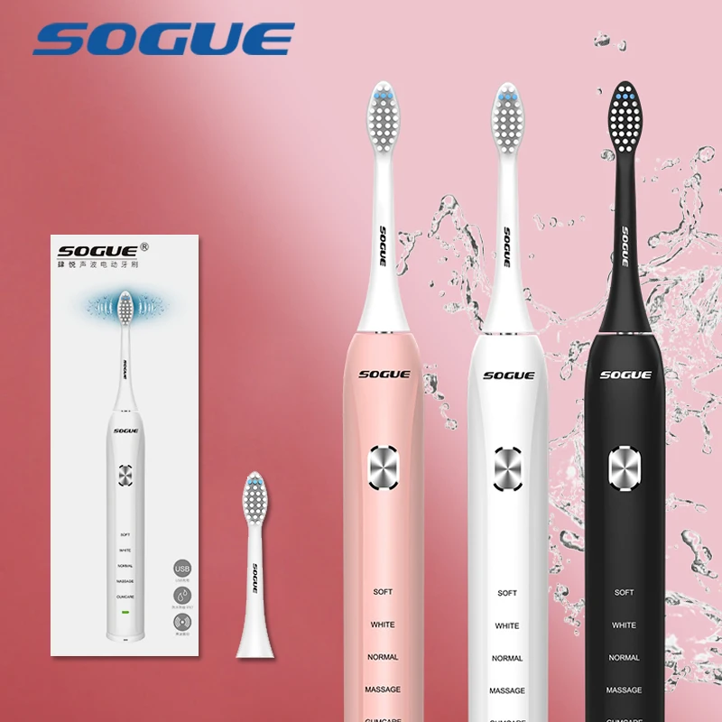 SonicElectricToothbrush5Functions60DaysUSBRechargeableMaglev
