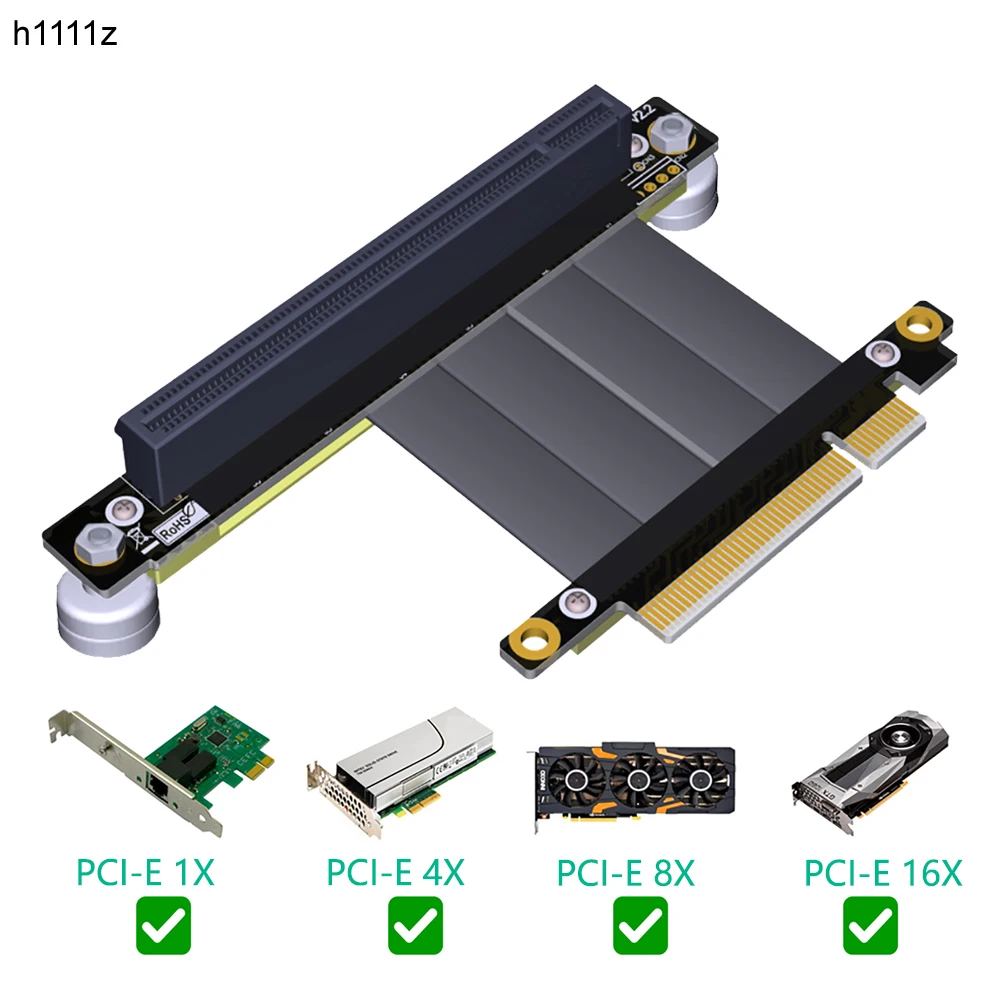 

Кабель расширения PCI Express x8-x16 со штекером на гнездо, PCIE 3,0 PCI-E 16x