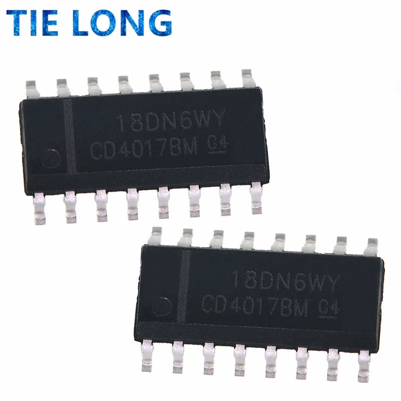Новый и оригинальный чипсет IC CD4017BM SOP16 CD4017B CD4017 4017 SOP-16 SMD 10 шт. | Электронные