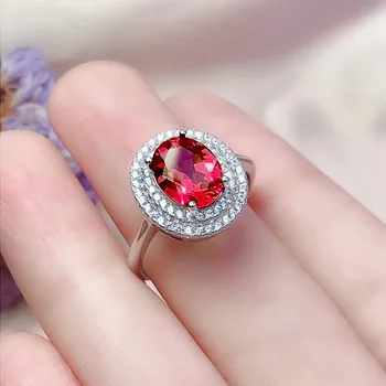 

Elegant Ruby Ring for Women Silver 925 Jewelry with Gemstones Vintage Female Fine Jewelry Party Ring wholesale