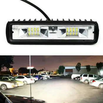 

LED Headlights 12V For Auto Motorcycle Truck Boat Tractor Trailer Offroad Working Light 7500K 16LED Work Light Spotlight