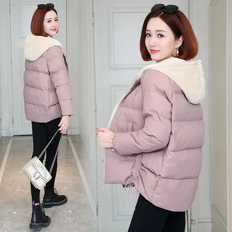 

Down Jacket Cotton-padded Clothes Women's Winter 2019 New Style Korean-style Short-height Short Cotton-padded Clothes Cotton-pad