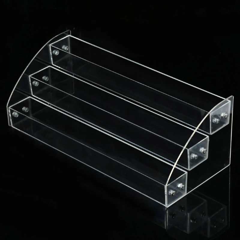 2-7 Tiers Clear Acrylic Liquid Pigment Bottles Storage Box Organizers Lipstick Jewelry Display Holder Nail Polish Rack 3