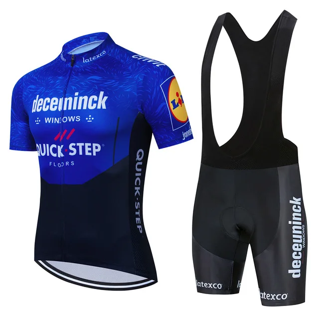 Quick Step Deceuninck 2021 Team Cycling Jersey Suit Shirts Bike Set MTB Ciclismo Ropa Jacket Bib Shorts Maillot Bicycle Kit | Спорт и