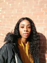 Peluca Frontal de onda profunda, pelucas de cabello humano con encaje Frontal, mojado y ondulado, transparente, rizado, brasileño