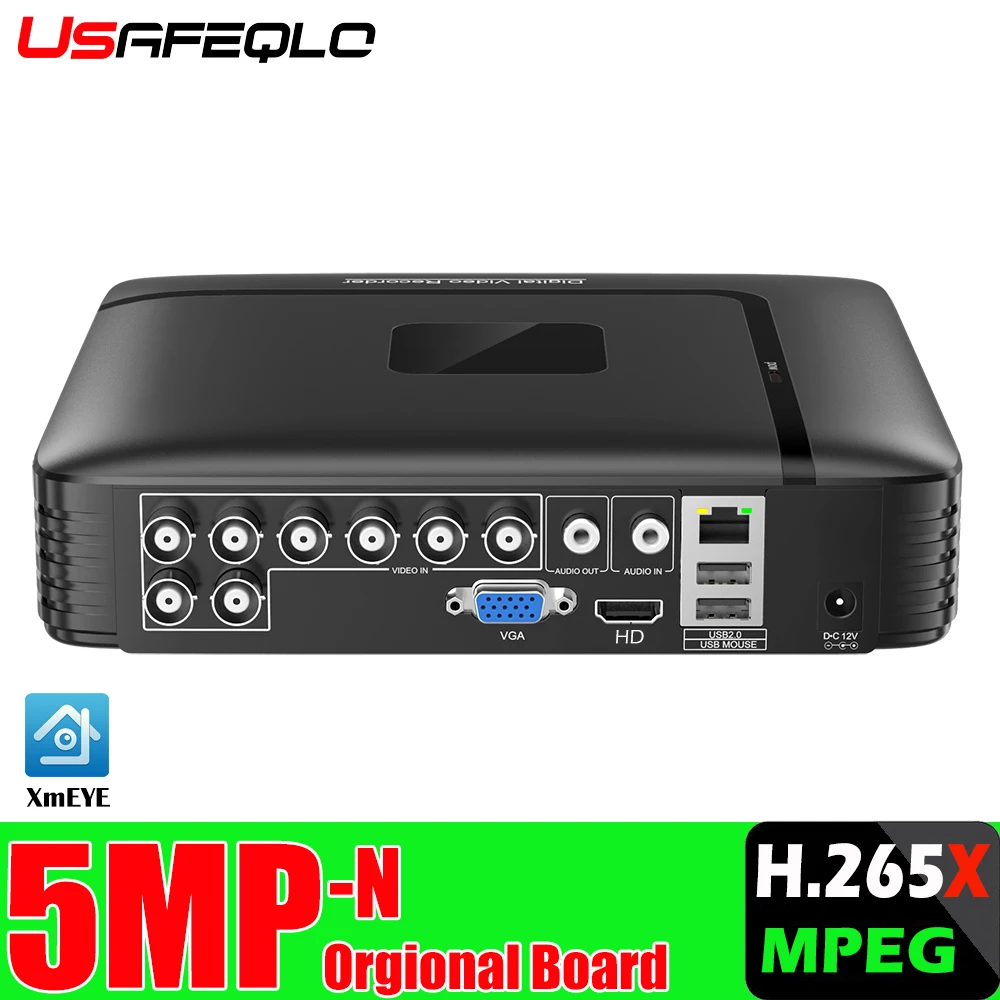 AHD/N DVR 4 canales 8 canales CCTV AHD DVR AHD-N Hybrid DVR/1080P NVR 4 en 1 grabadora de vídeo para AHD cámara IP cámara analógica