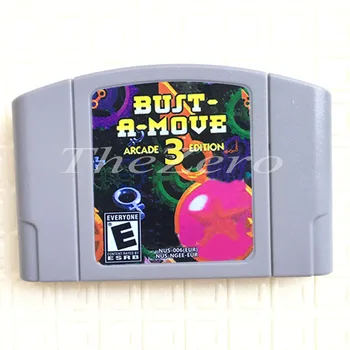 

Bust-A-Move 3: Arcade Edition Game Cartridge for 64 Bit EU PAL Version Video Game Console