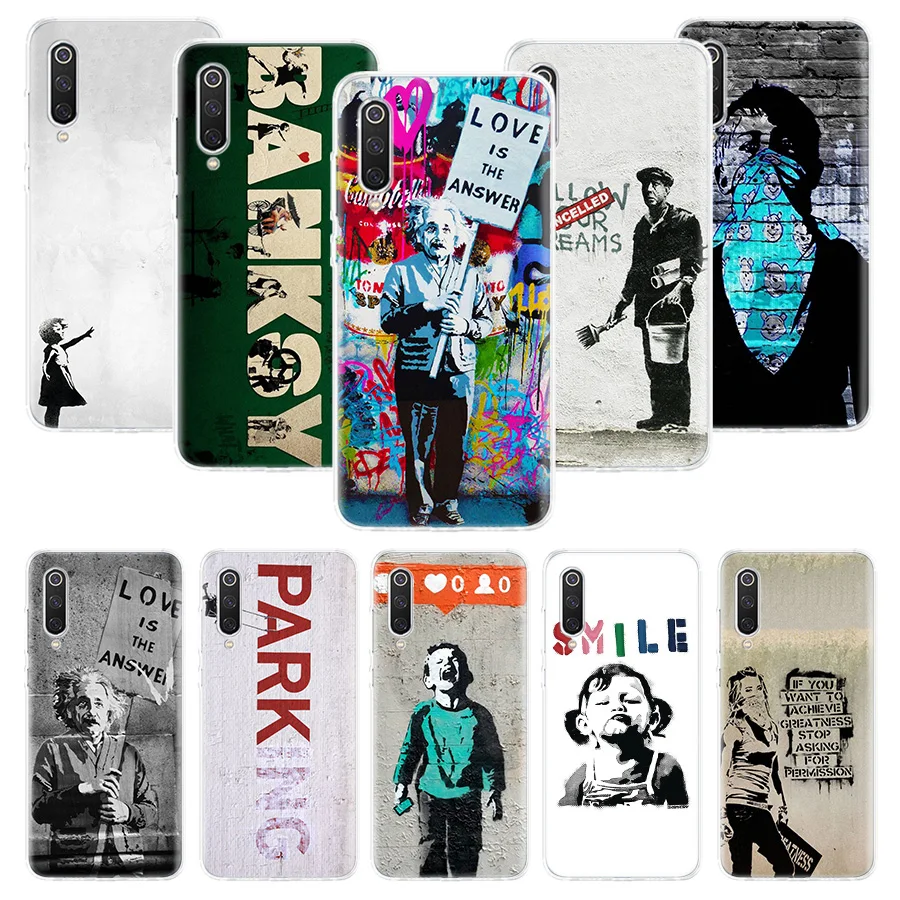 Чехол с граффити Banksys для Xiaomi Redmi Note 10 9 9S 8 7 6 8T 8A 7A 6A S2 K30 K20 MI CC9 F1 Lite Pro мягкий чехол