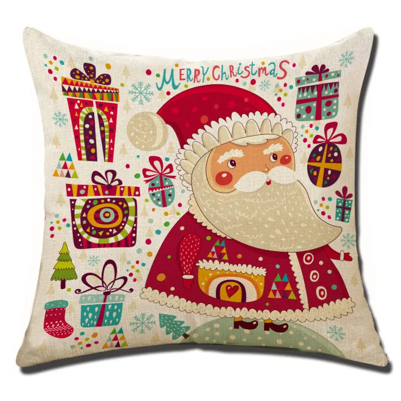 Microfine наволочка Merry рождественские наволочки на подушки украшение дома для гостиной - Цвет: code 4