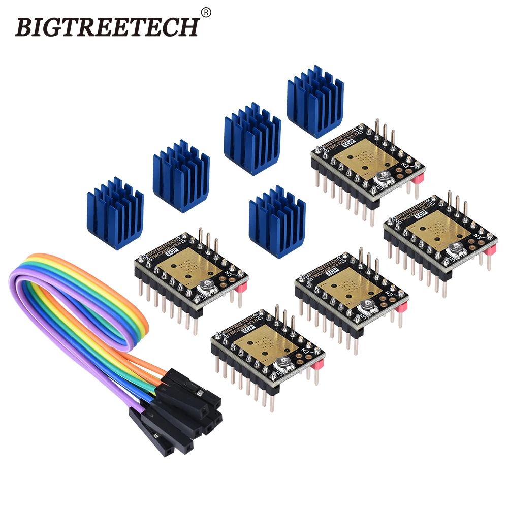 Шаговый двигатель BIQU BIGTREETECH TMC2208 V3.0 UART бесшумный драйвер Stepstick VS TMC2100 TMC2130 для