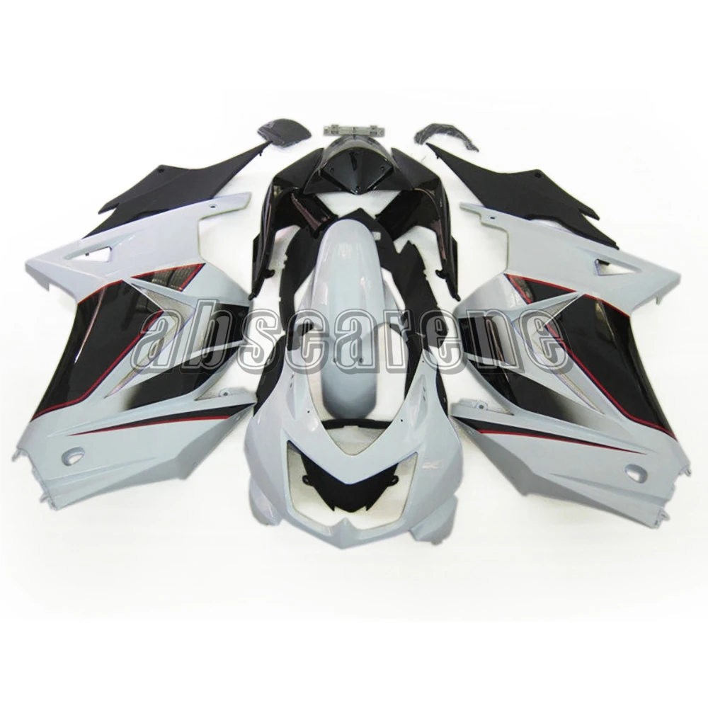 Полный обтекатели для Кавасаки EX250R ниндзя 250 2008 2009 2010 2011 2012 ABS пластиковые детали для мотоцикла блеск капота белого и черного цвета