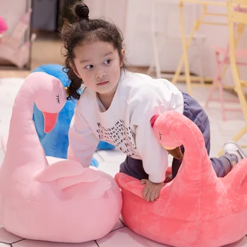 

Cartoon Lovely Flamingo Swan Peacock Kids Sofa Chair Plush Toys Seat Baby Nest Sleeping Bed Adult Pillow Stuffed Cushion