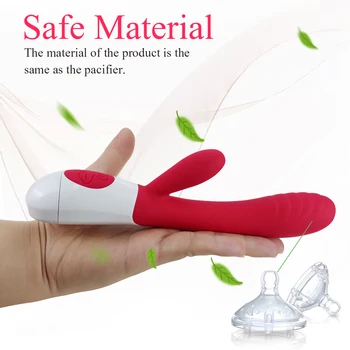 Rechargeable G spot Dildo Rabbit Vibrator Waterproof Erotic Sex Toys for Women Female Masturbation Lesbian Adult Products 6