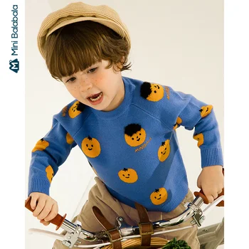 

Minibala Children sweater boys autumn sweater boys and girls tops 2020 new shirts to keep warm