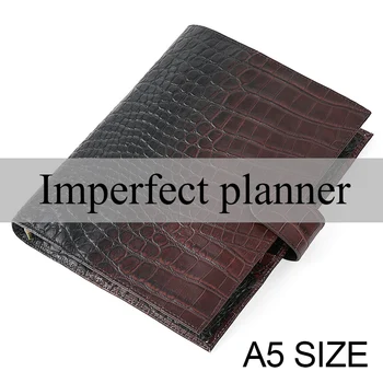 

Limited Imperfect Rings Notebook A5 Agenda Organizer Cowhide Diary Journal Sketchbook Planner Business Office School Stationery