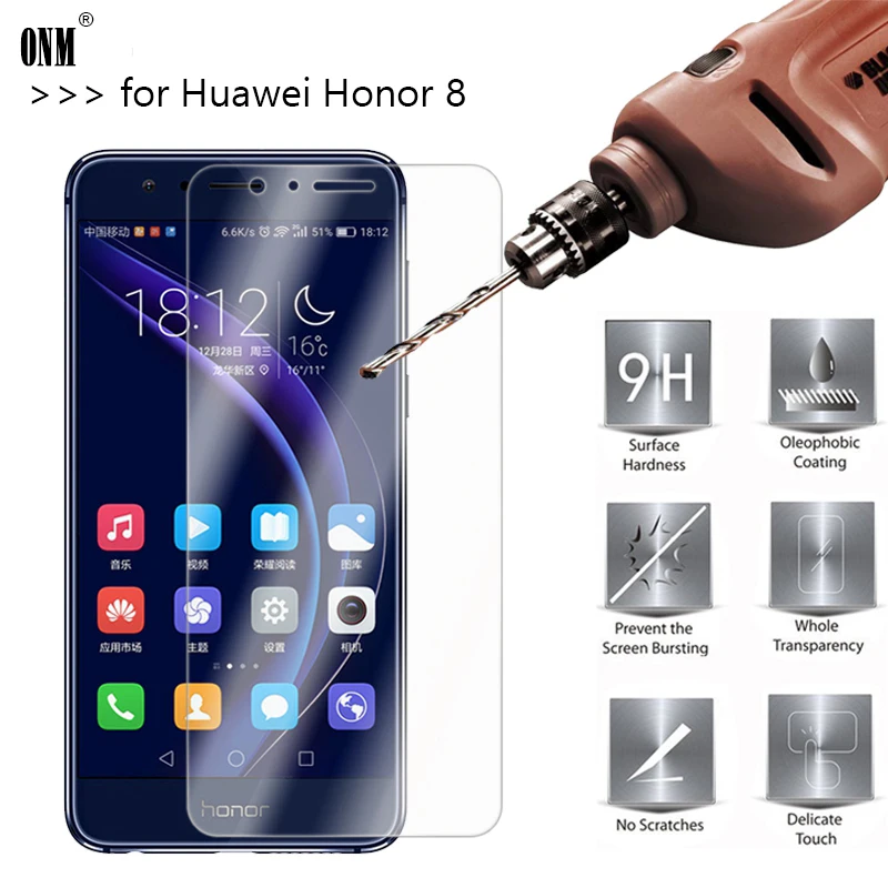 2.5D 0,26 мм 9H Премиум Закаленное стекло для huawei Honor 8 Защитная пленка для экрана для huawei Honor 8 Стекло