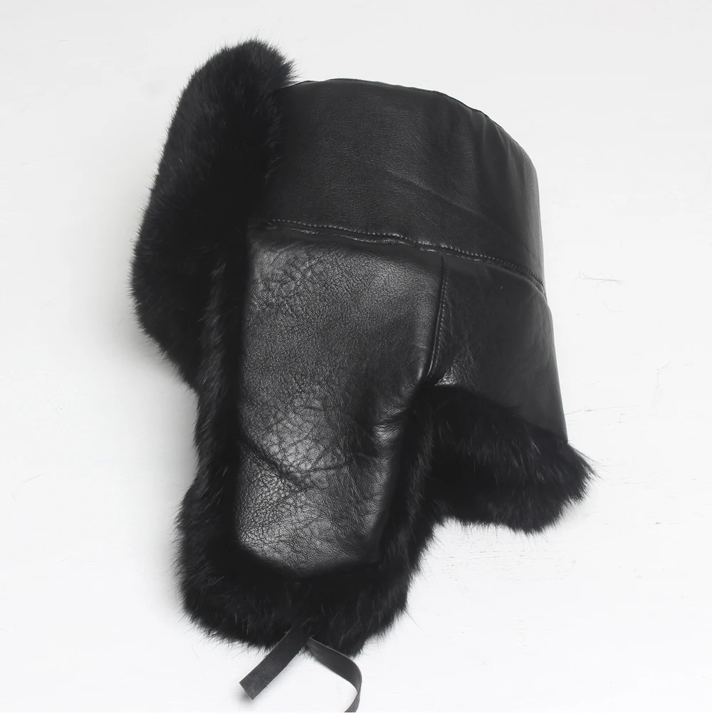 Winter women's natural rabbit fur hats lady 100%genuine real rabbit fur caps brand fashion real Leather hats retail wholesale