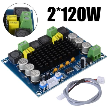 

New TPA3116D2 Dual-channel Amplifier Boards 2x120W High Power Digital Audio Power AMP Board DC 12-26V For Speaker