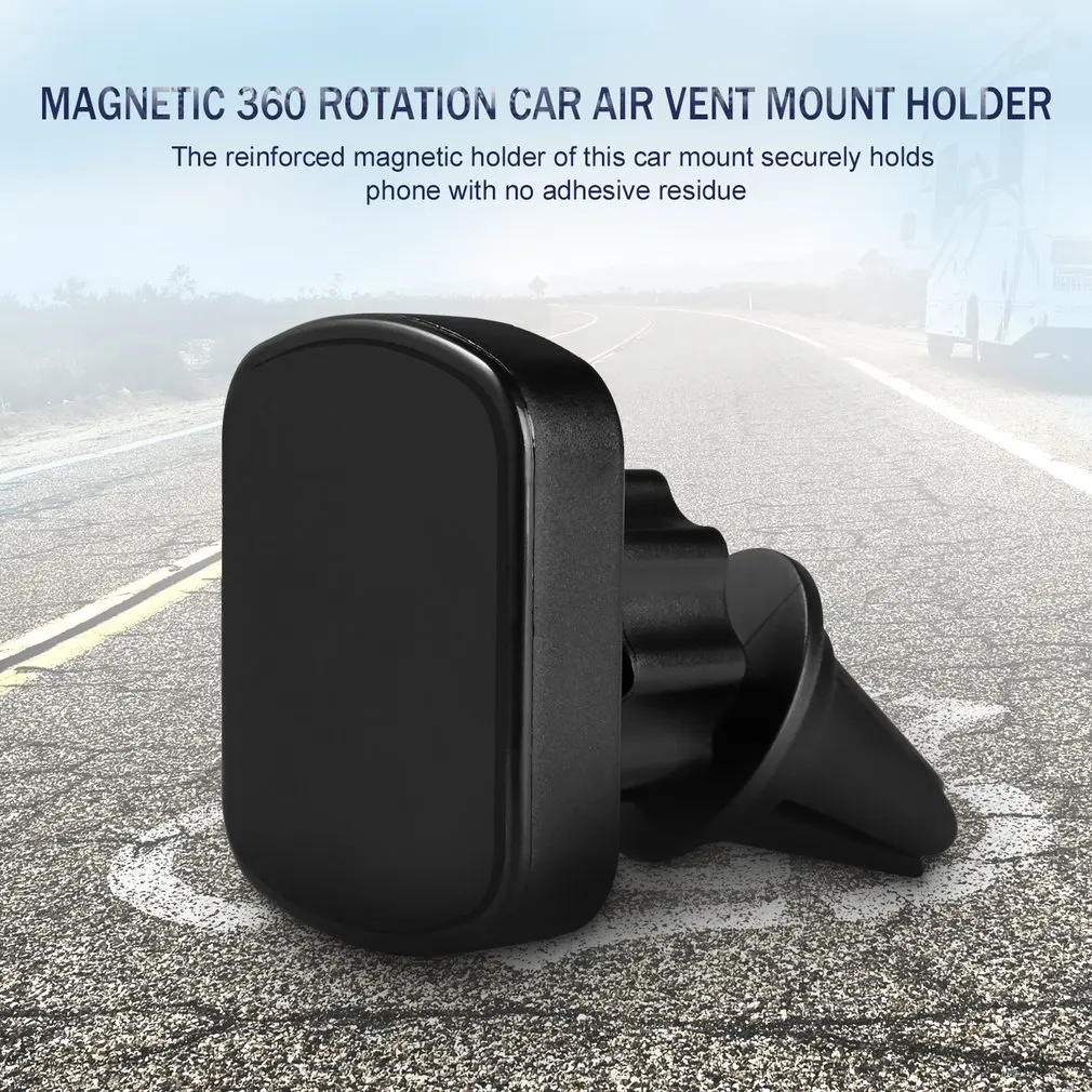 

CJT-K18 Strong Magnetic Car Air Vent Phone Mount Holder for Smartphones GPS with Sturdy Base 360 Rotation Wide Compatiblity