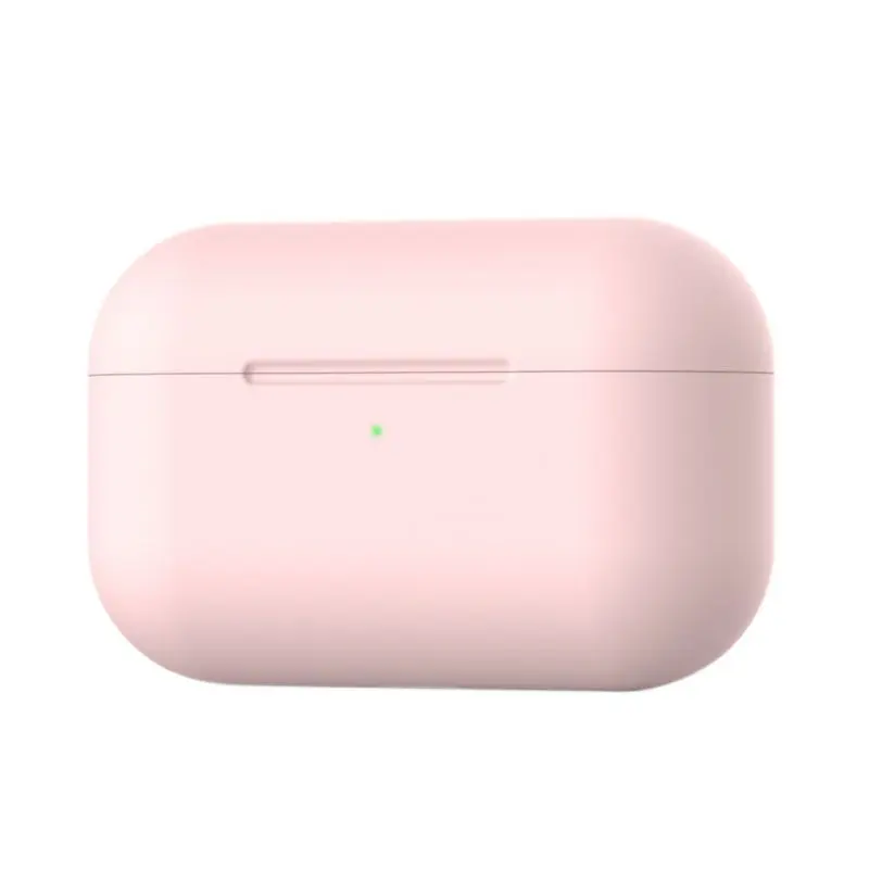 Pink Защитный чехол для Apple Airpods Pro 3 с крючком, жидкий силикон, сплошной цвет, беспроводной Bluetooth чехол для гарнитуры - Цвет: Pink
