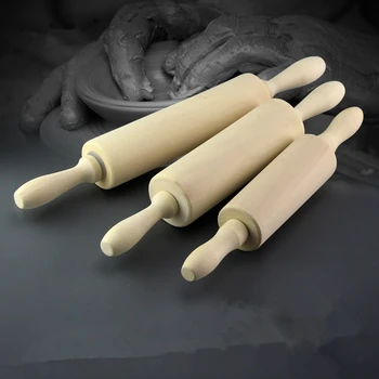 

Roller rolling pin pottery ceramics tools Wood Roll Pressed Printing Polymer Clay Ceramic Pottery Tool