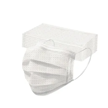

50PC Adult's Three-Layer Protective Dust-Proof Cartoon Solid Disposable Mask Hygiene Protective Scarf Face Mouth Mask mascarilla