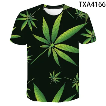 

Weed Leaf Green Leaves 3D Printed T-shirt Men Women Children Summer Short Sleeve T Shirt Fashion Tops Boy Girl Kids Tees Clothes
