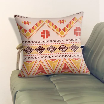 

Sofa Bedroom Throw Pillow Cover Geometric Print Square Home Decor Pillowcases for Household Office Room Decoration