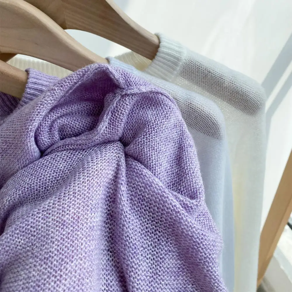 Women's Three Colors Sweater Thin Simple Pullover