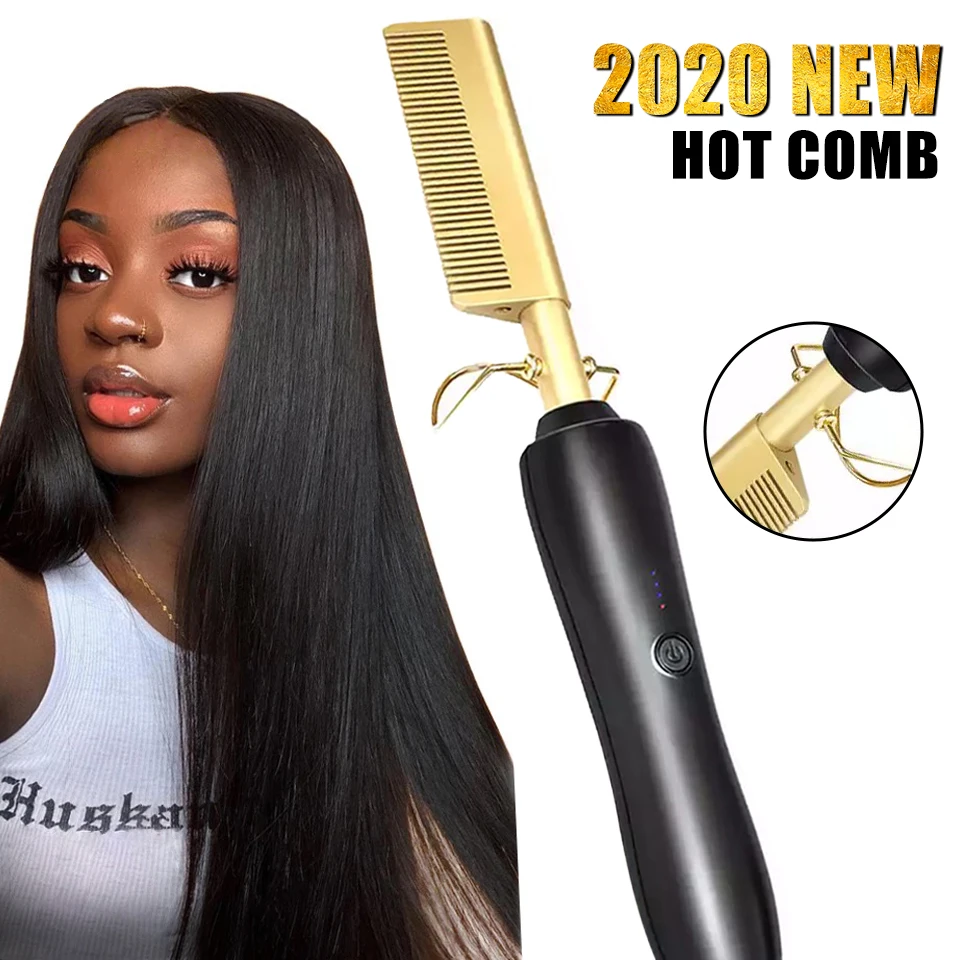 hot comb straightening iron