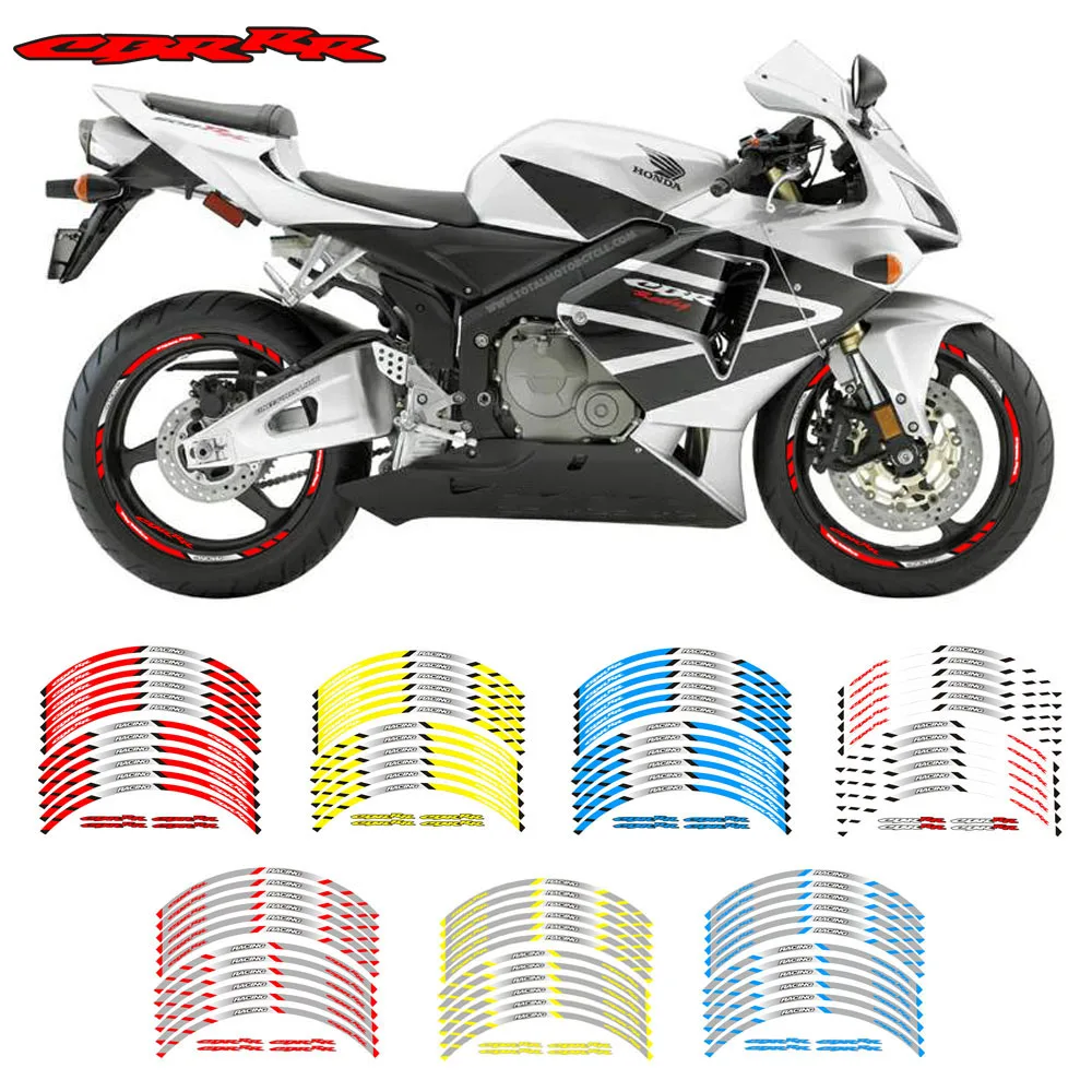 12 шт. светоотражающие полосы для колес мотоцикла Honda CBR250RR CBR600RR CBR1000RR CBR300RR CBRRR |