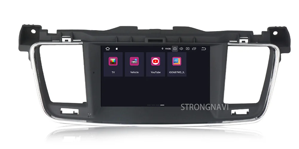 2din 7 дюймов 4G 64G Android 9,0 автомобильный dvd-плеер для PEUGEOT 508 Автомобильный мультимедийный радио плеер с wifi BT gps навигацией