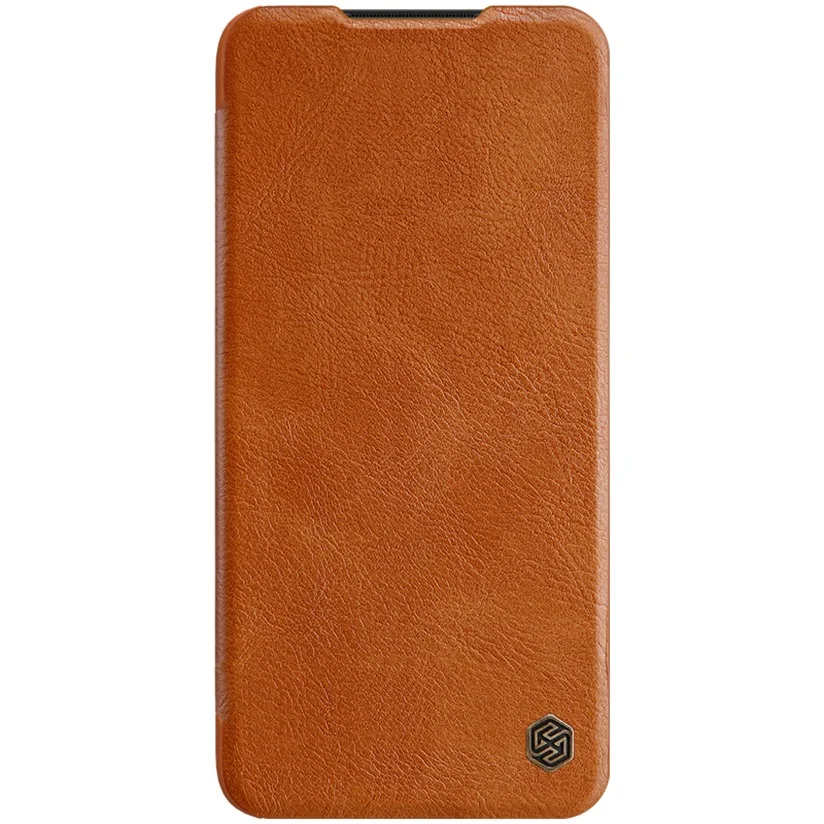 For Xiaomi Redmi Note 8 Pro Flip Case Nillkin Qin Vintage Leather Flip Cover Card Pocket Wallet Case For Redmi Note8 Phone Bags - Color: Brown