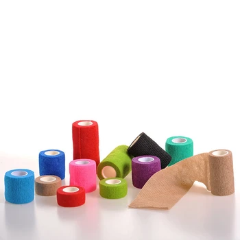 

Self-adhesive bandage Sports Elastoplast Elastic Bandage Self Adhesive Wrap Tape Ankle Knee Arthrosis Protector random color