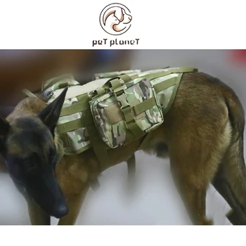 

Dog Backpack Large Dog Traction Rope Vest Suit Tactical Dog Training Equipment