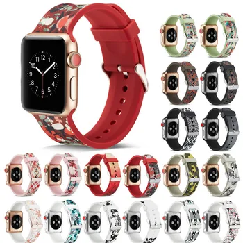 

Strap For apple watch band apple watch 5 4 3 band 44mm/40mm/42mm/38mm iwatch band 5 silicone correa bracelet watchband belt