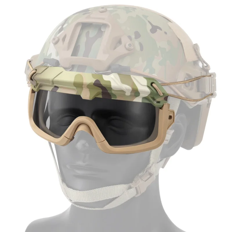 Мотоциклетная маска(тактическая) очки для пейнтбола со съемной маской для страйкбола/CS/лыжного спорта/снегохода/велоспорта/Хэллоуина