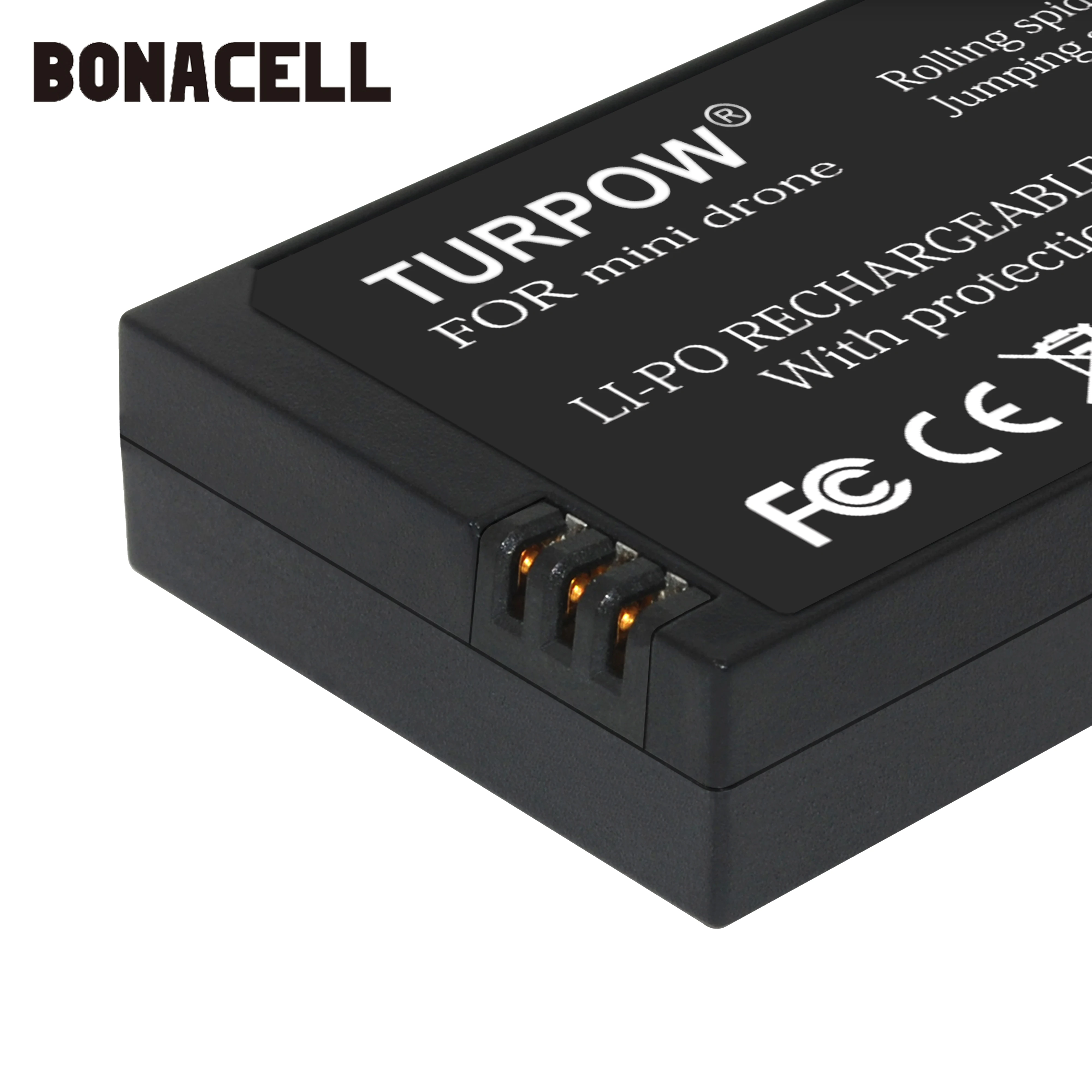 Bonacell 3.7V 600mah Li-po Battery for Parrot Mini drones Rolling Spider Jumping Sumo Mini Drone L40