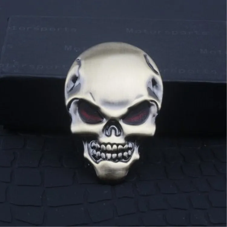 

Factory Direct Car Stickers Cool Harley Skull Demon Modified Metal Car Stickers Car Tail Tag