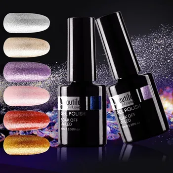 

1pc Beautilux Silver Rose Gold Metallic Platinum Red Purple Pink Gel Nail Polish Soak Off UV LED Gels Nail Lacquer Varnish 10ml